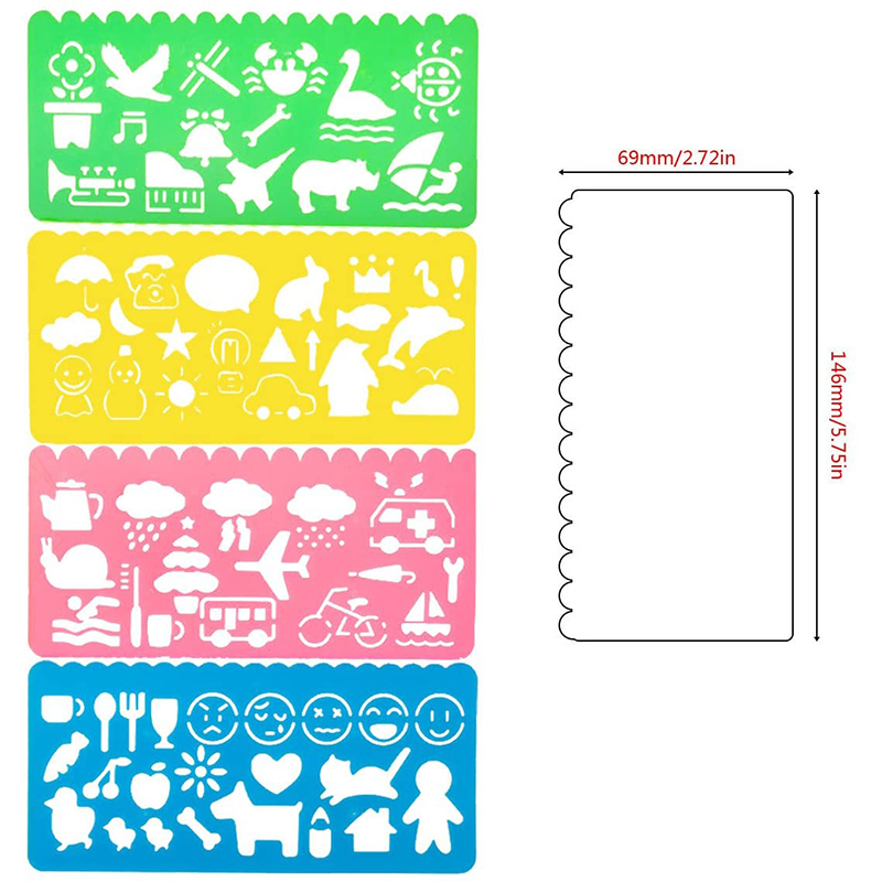 13pcs Animal Geometry Spirogra - огляд і ціна Kids Education Template