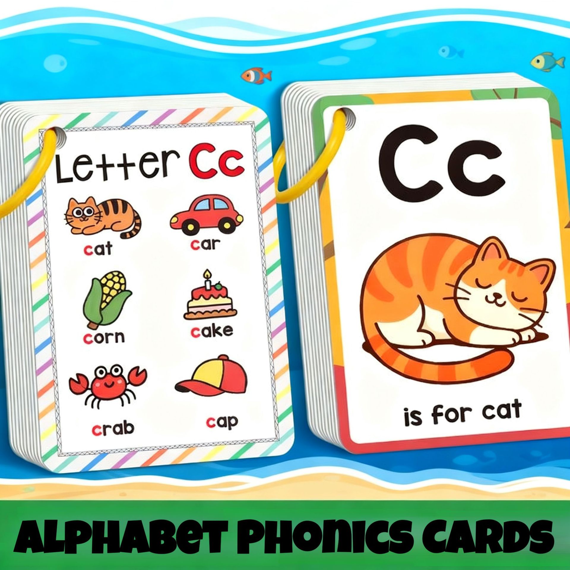 Eco-Friendly Alphabet Phonics  - огляд і ціна Flash Card Alphabet