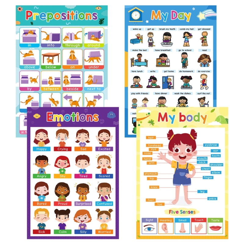  Kids Learning Posters Educati - огляд і ціна Kids Education Charts