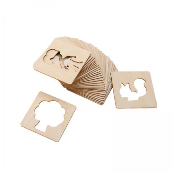 Kids Drawing Stencils Wooden G - огляд і ціна Kids Education Template