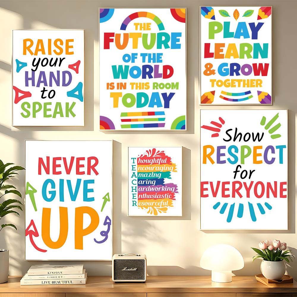 Positive Kid Classroom Wall Pi - огляд і ціна Kids Education Wallpaper